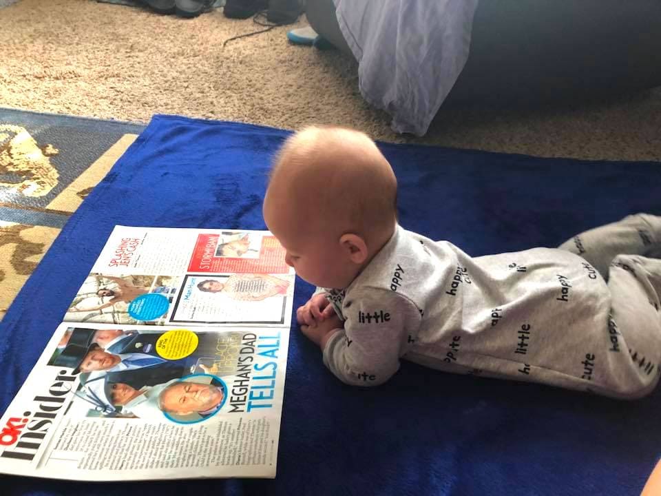 tummy time with twins