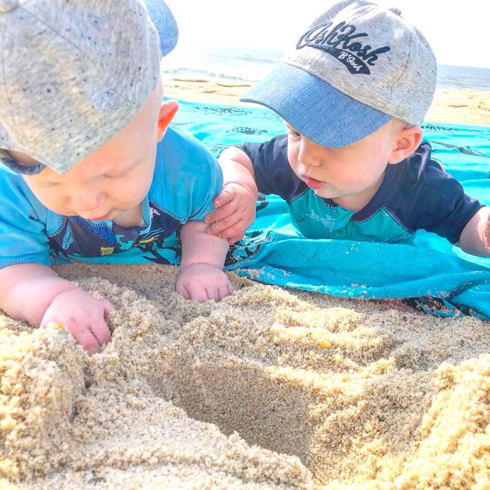 tummy time with twins