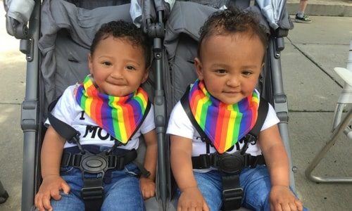 twin boys names twins in a stroller