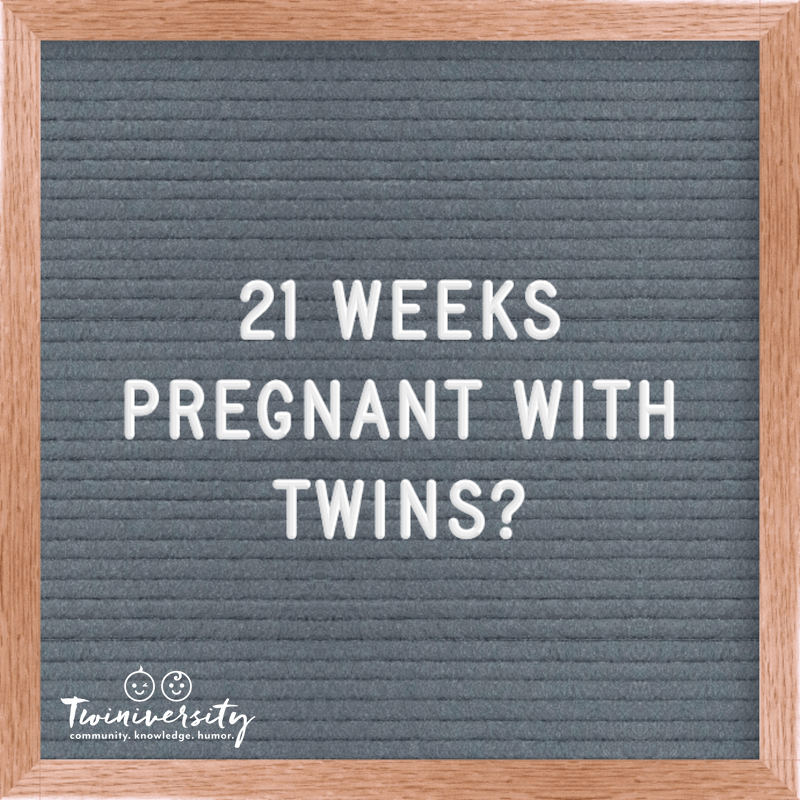 21 weeks pregnant with twins
