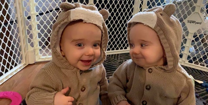 twins 10 months old