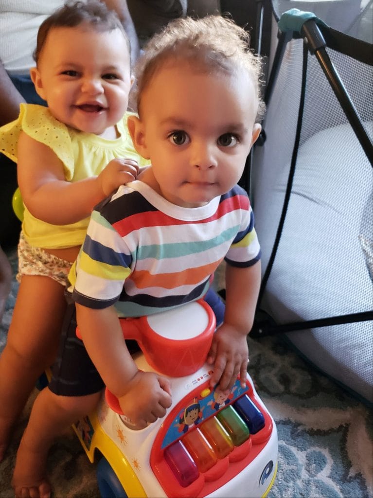 twins 10 months old
