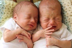 nights alone with twins crying