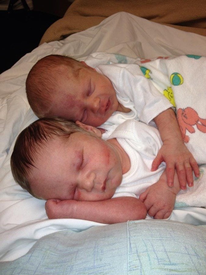 newborn twins sleeping zero help