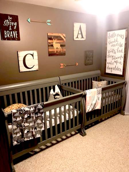 twin nursery design and decor ideas