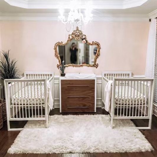 twin nursery decor