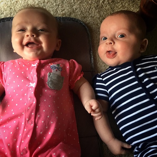 The First Year with Twins 4 Months Old