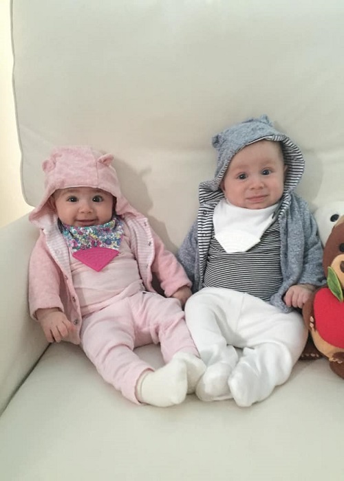 The First Year with Twins 4 Months Old