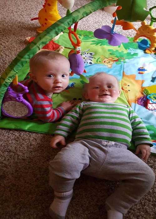 The First Year with Twins 4 Months Old