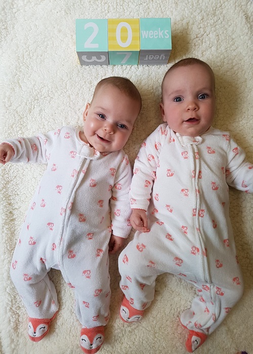 The First Year with Twins 4 Months Old