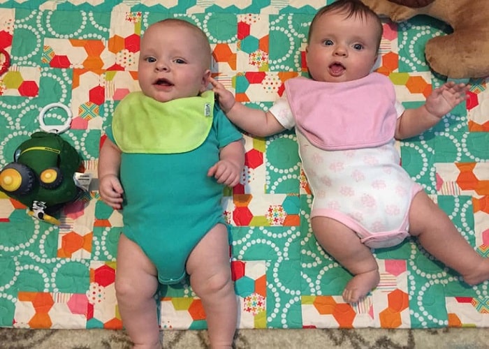 The First Year with Twins 6 Months Old